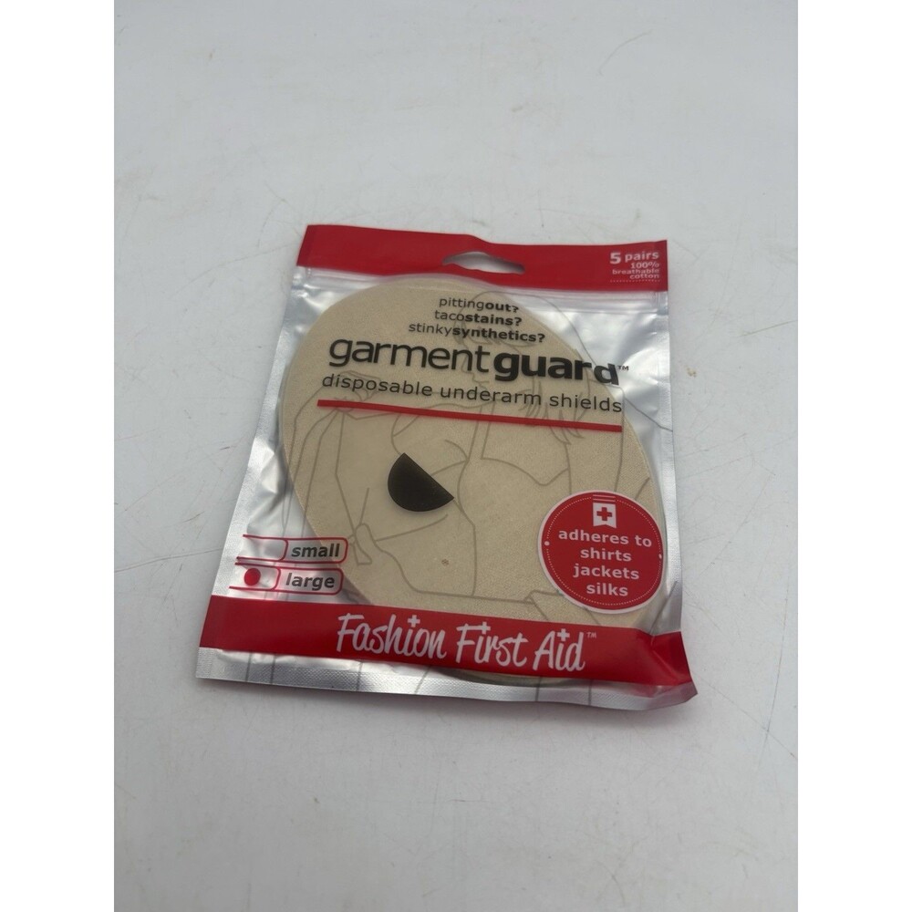 Garment Guard Underarm Shields Disposable Sweat Pads 5 Pairs Beige